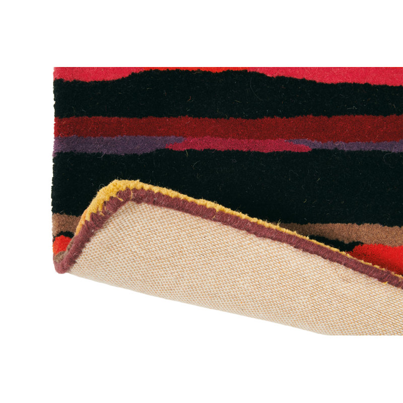 Estella Hand Tufted Wool Abstract Area Rug, Rectangle 4'7" x 6'7"