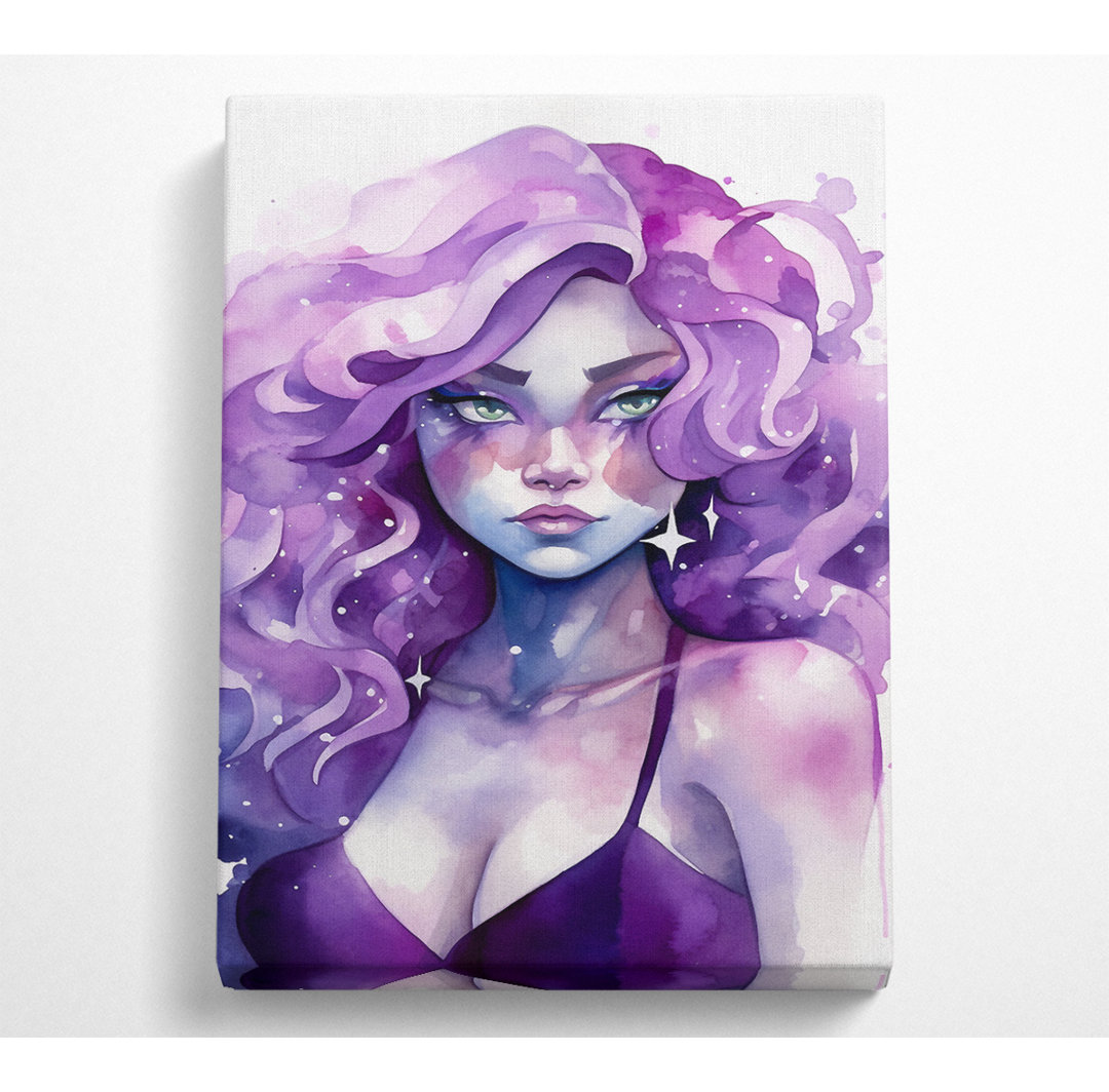 Amethyst Aquarell - Druck