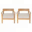 Fauteuil de patio extérieur en bois d'acacia