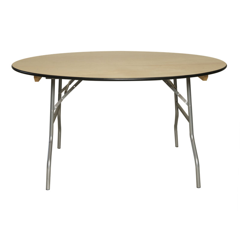 Table pliante portable WFT, Rebord en caoutchouc, H 30 po x L 72 po x P 72 po