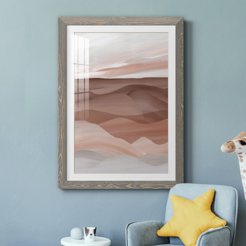 Sedona Valley - peinture encadrée, Cadre en papier gris, H 20 po x l 17 po x P 1,5 po