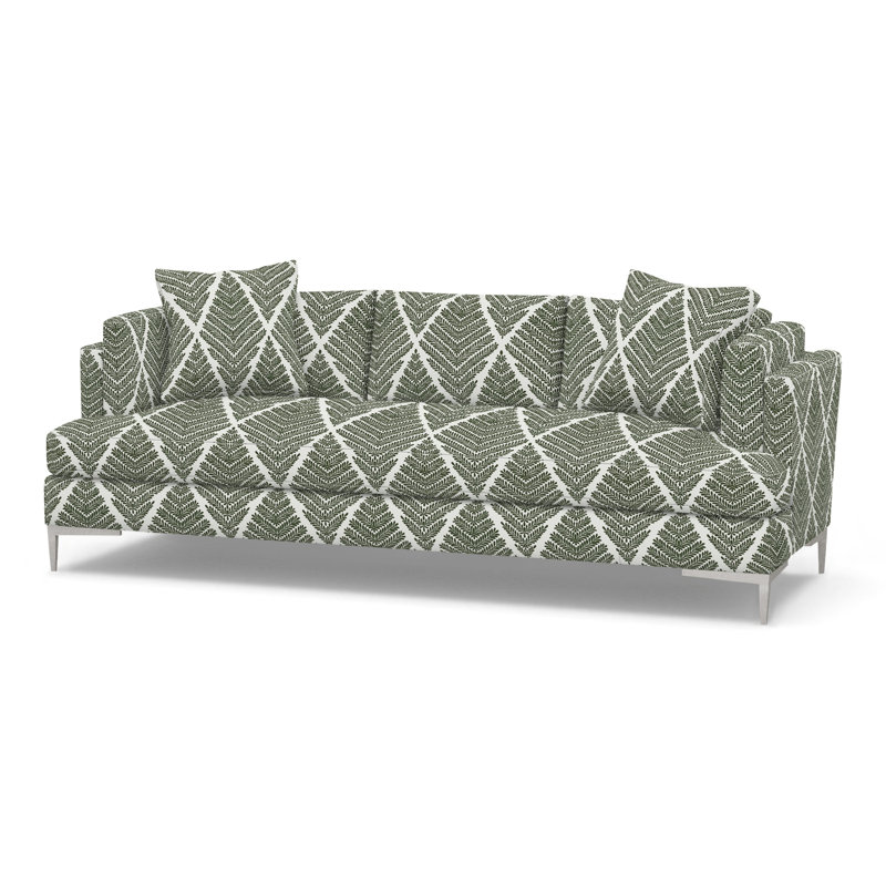 Aiden Upholstered 90.5'' Sofa, Stainless Steel, Perigold Emmeline Ivy