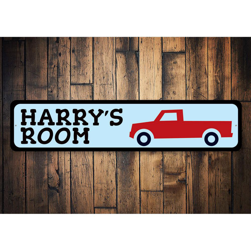 Plaque en métal pour enfants, H 6 po x l 24 po x P 0,06 po