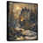 Toile avec cadre flottant noir