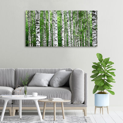 Birches - No Frame Print on Canvas
