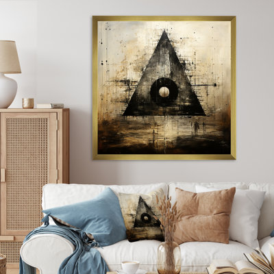 «Minimalisme beige et noir», impression sur toile