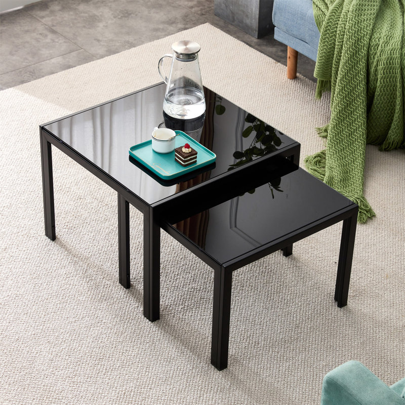 Table basse gigogne Amose, Noir
