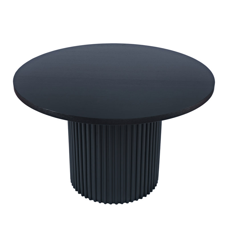 Table de salle à manger 60 "Cambree, Noir, H 30 po x L 60 po x l 60 po