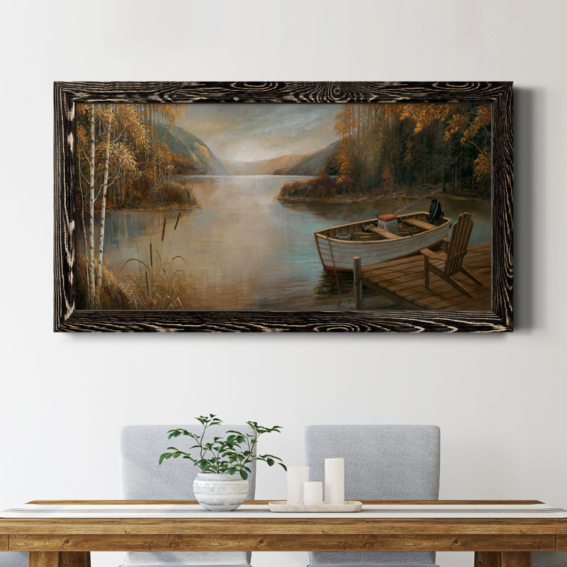 Peaceful Serenity - peinture sur toile encadrée, Noir