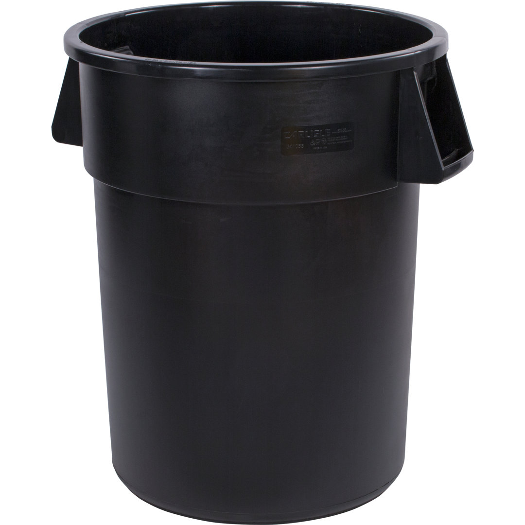 Bronco™ Polyethylene (LLDPE) Open Outdoor Trash & Recycling Bin - 55 Gallons (Set of 2) Carlisle Food Service Products