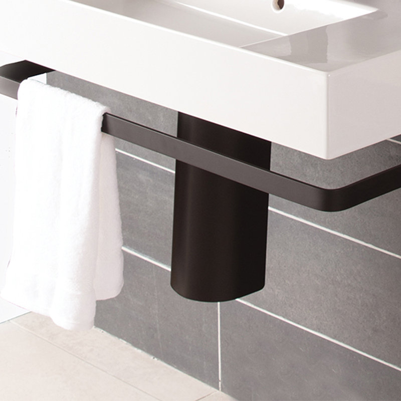 Shower Arm and Bath Panels, Matte Black