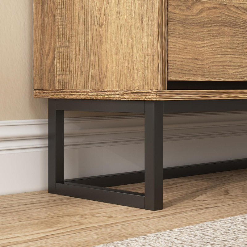 Armoire de rangement à chaussures en rotin avec 3 tiroirs rabattables