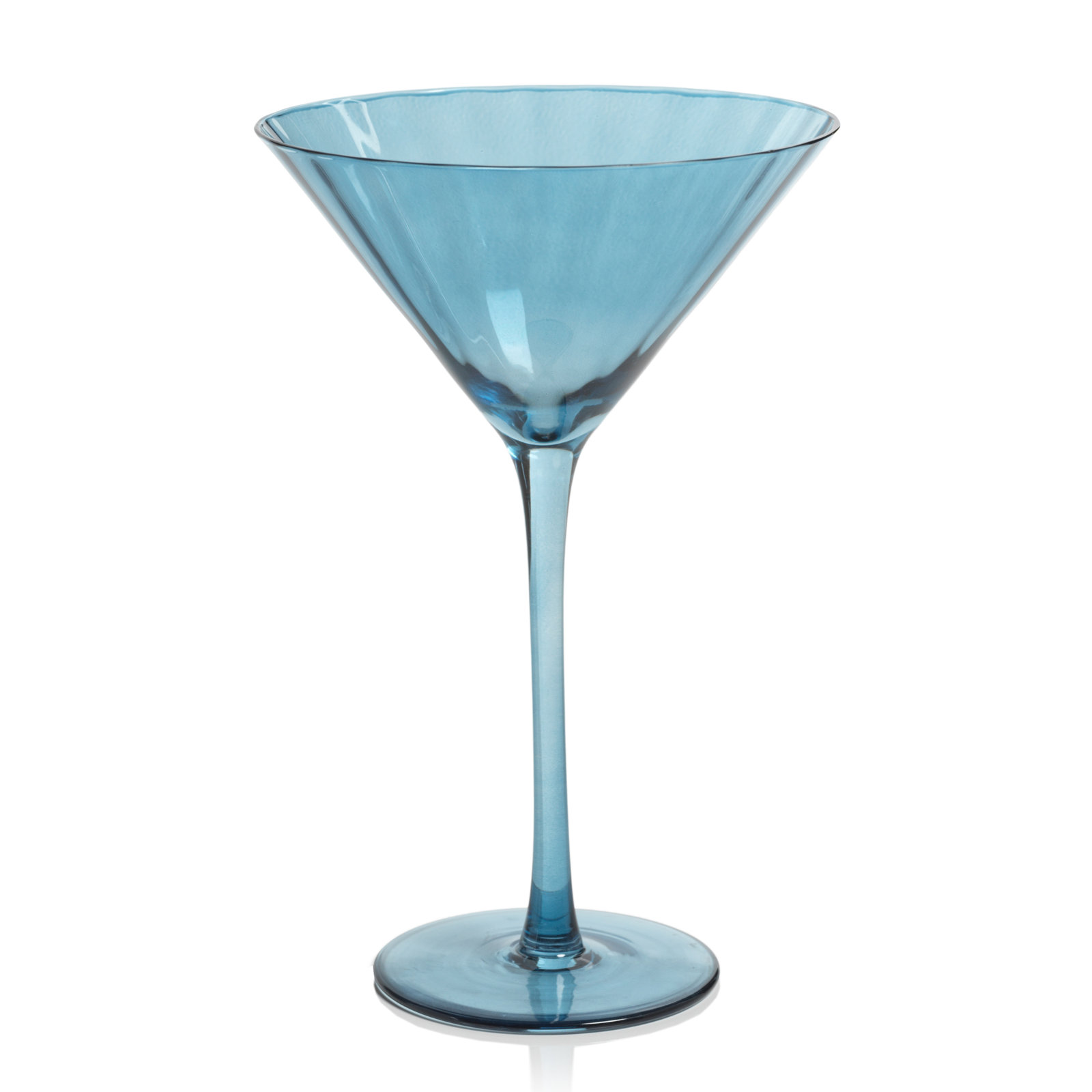 Malden Optic Martini Glasses, Set of 4, Blue Azure