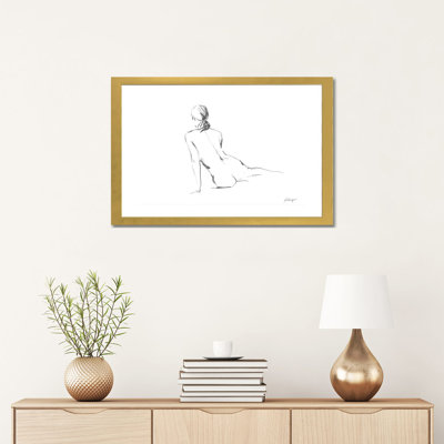 «Silhouette Contour I» par Ethan Harper - reproduction de photo encadrée sur toile
