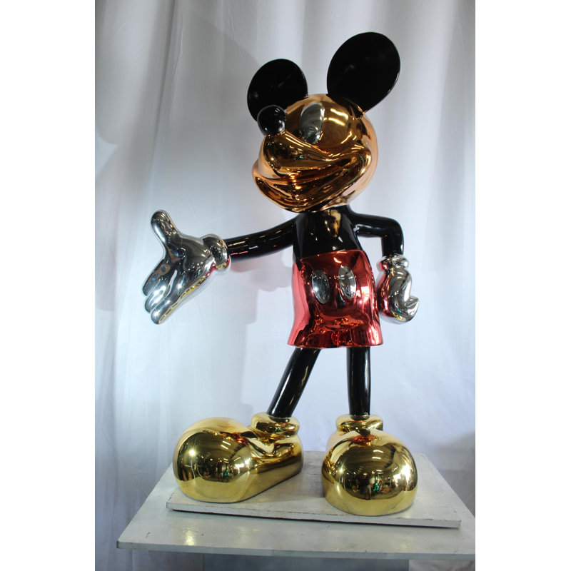 Statue souris en métal pop art NIFao 37 po x 20 po x H 59 po