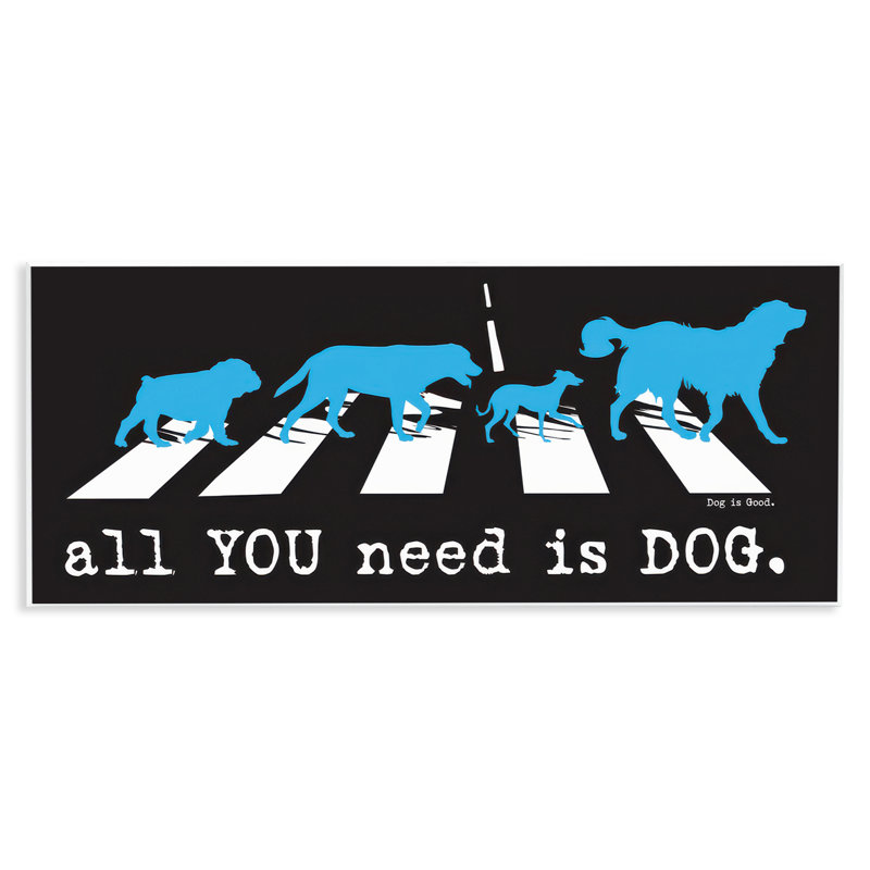 «Need Dog Music», impression sur plaque murale par Dog Is Good