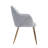 Velvet Upholstered Dining Chair with Gold Chrome Legs-623964271