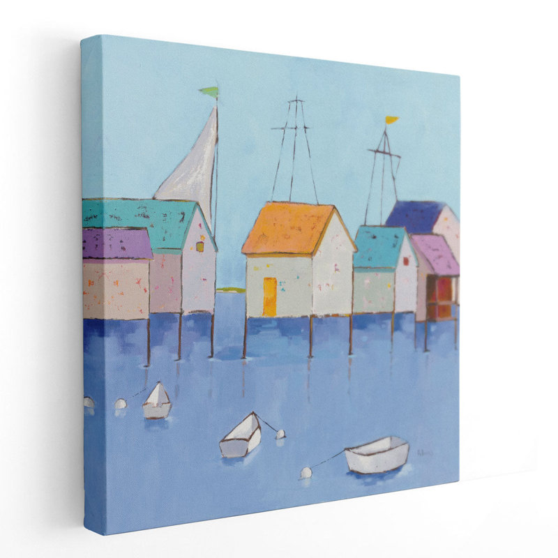 «Boat House Row», reproduction d'art sur toile, H 20 po x l 20 po