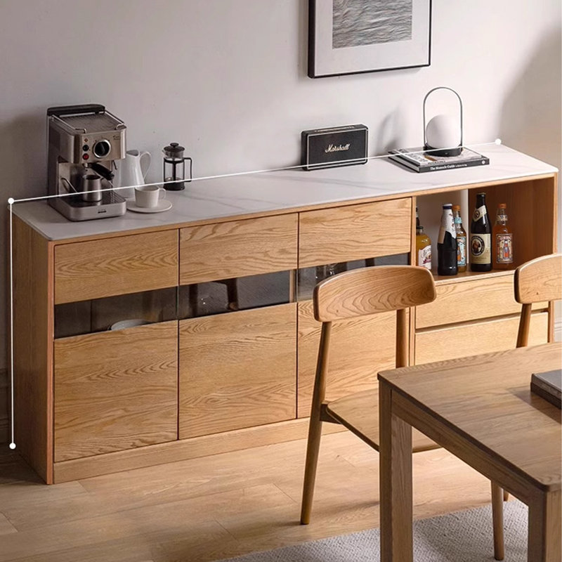 Buffet de table Burlywood, H 33,46 po x l 70,87 po x P 15,75 po