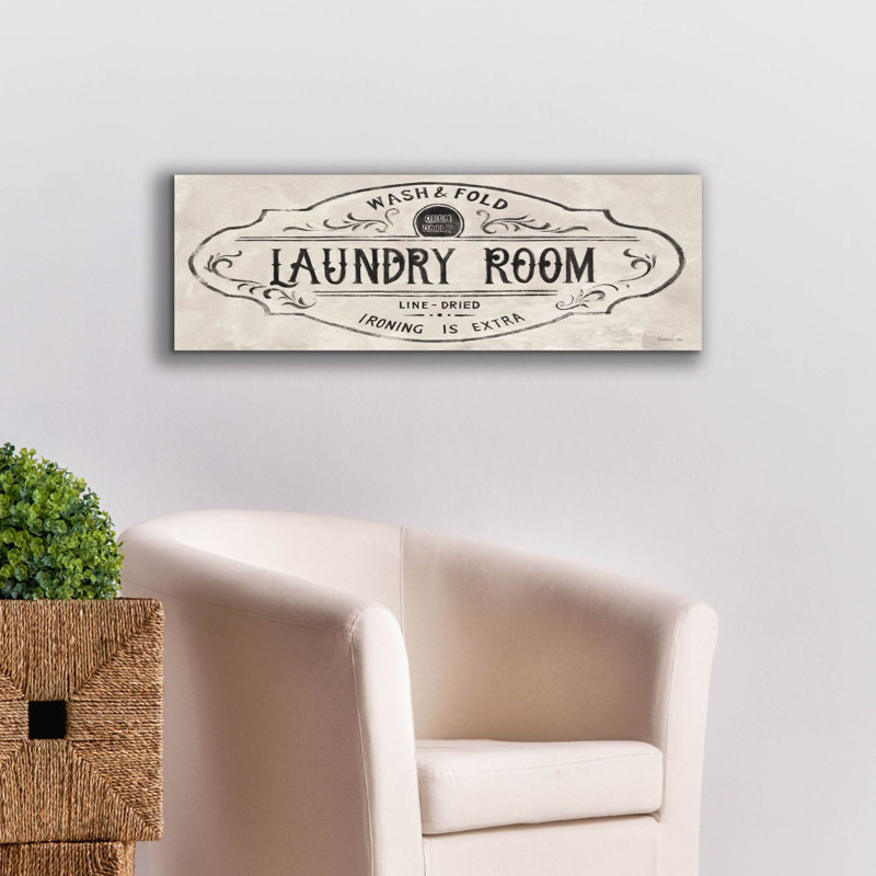 «Laundry Day 8 Neutral Panel» par Danhui Nai, art mural sur toile, H 12 po x l 36 po