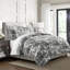 Ensemble de housse de couette en coton ébène Au Village Toile 8 pièces-102185517