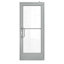 Porte commerciale prémontée en aluminium anodisé noir, 36 po x 84 po, ouverture à gauche/vers l'extérieur-118377563-118377565