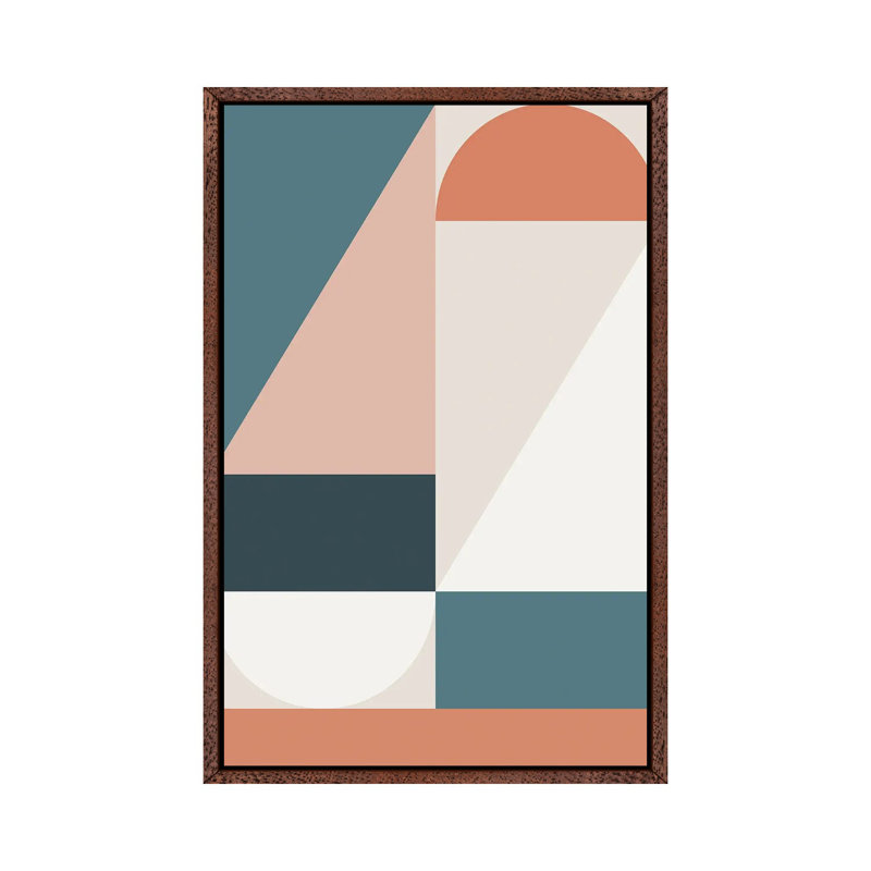 Cirque I - Print on Canvas, Brown Framed, 101.6 cm H x 66.04 cm W