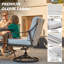 Fauteuil pivotant avec coussins Anorah