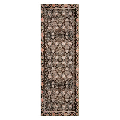 Washable Area Rug, Area Rugs for Living Room, Non-Slip Machine Washable Retro Rug, Low Pile Print Rug for Bedroom Dining Room Home Office