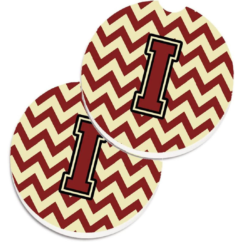 Multicolore lettre Y à motif de chevrons marron et doré, Marron / Or, I