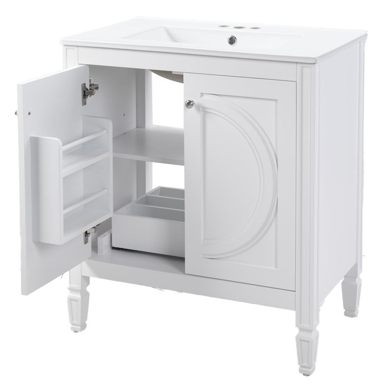 Meuble-lavabo 30 po avec lavabo en céramique