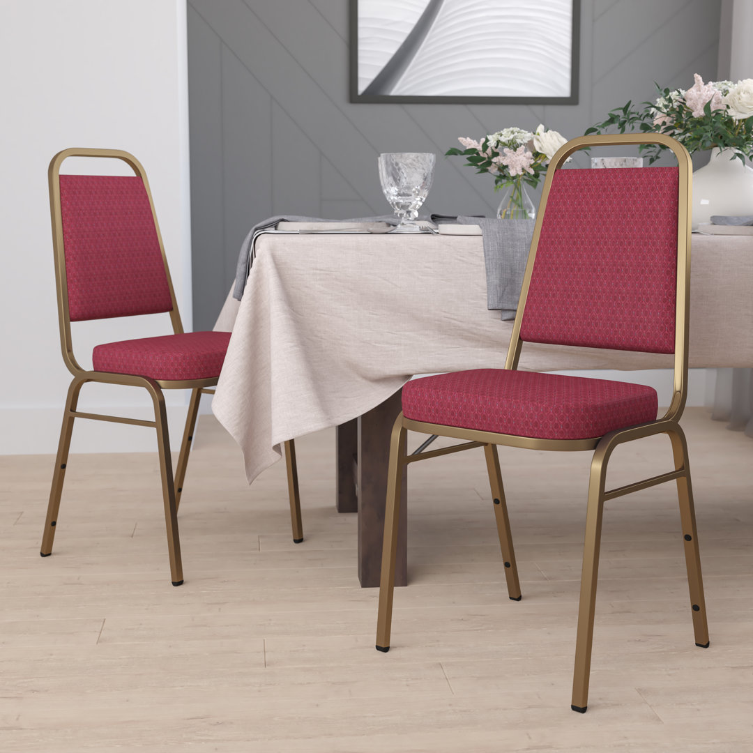 Amaya Trapezoidal Back Stacking Banquet Chair (Set of 4) Flash Furniture Frame 