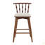 Tabouret de bar d'intérieur en bois Doria, avec revêtement, ensemble de 2-760027418