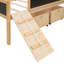 Lit mezzanine simple - Bois de pin, grimpeur, glissade et bac de rangement-864426533