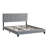 Upholstered Platform Bed with Button Tufted Linen Fabric Headboard, No Box Spring Needed, Wood-1981697517-1962031056
