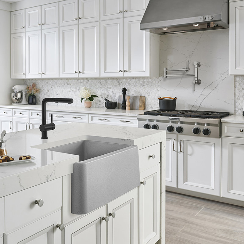Pot Filler Kitchen Faucet, Brushed Nickel