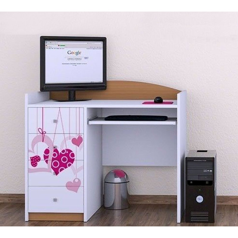 Kermit 100cm Computer Desk, Light Brown