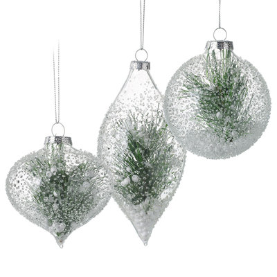 8cm Glass Bauble
