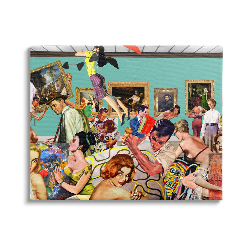 "Stupell Industries", art mural rétro sur toile par Barry Kite az-846, H 24 po x l 30 po x P 1,5 po