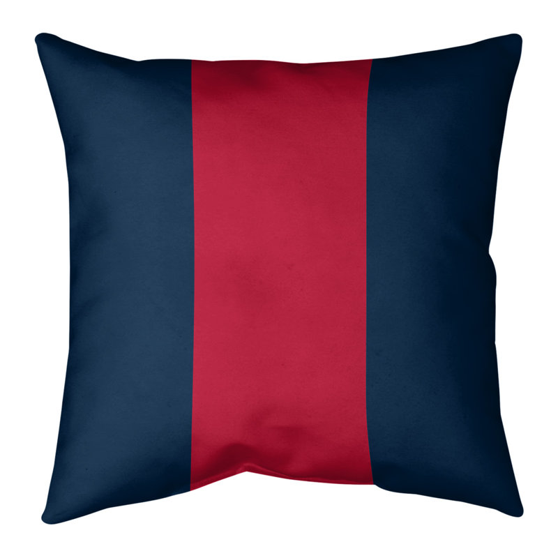 Coussin décoratif , Bourre en polyester, Bleu / Rouge, 20 po x 20 po