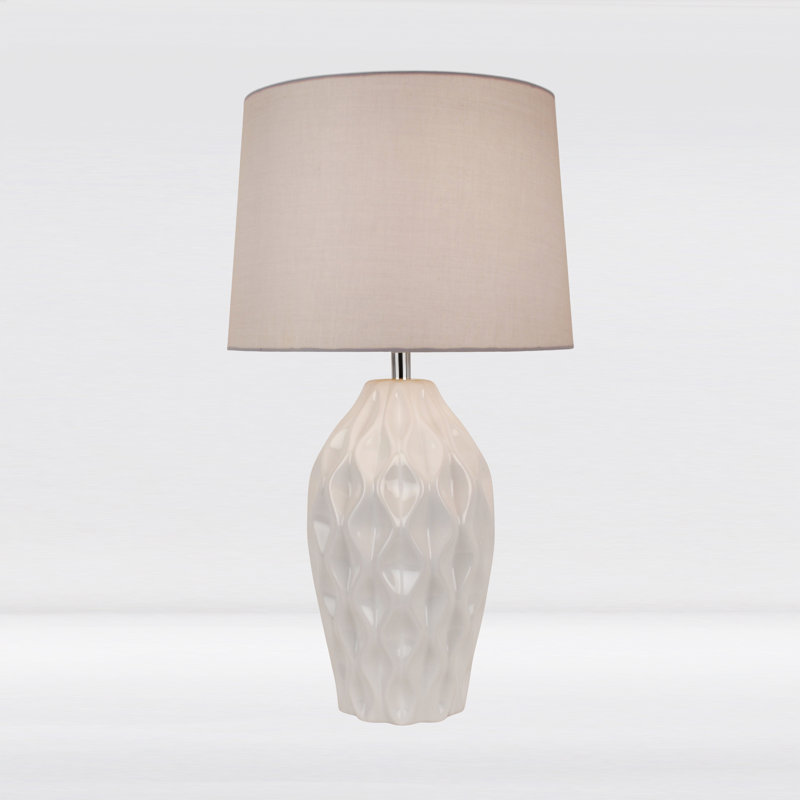Ralphio Ceramic Table Lamp, Grey