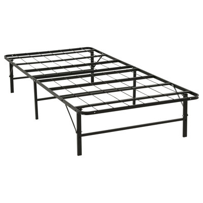 Cadre de lit plateforme pliable en métal noir Kramer Twin XL