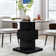 Krassimir Wood Pedestal Round Dining Table Tempered Glass Top