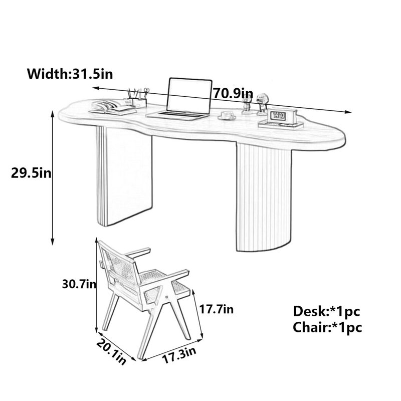 Dizon, 29.5" H x 70.9" W x 31.5" D