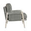 Chaise d'appoint Modern Home avec tissu en chenille, structure en bois massif et coussins réversibles pour plus de confort et de style-525054245