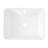 19X15" Modern Ceramic Bathroom Vessel Sink White - Rectangular, Stain , Countertop Mounting Rectangular 19X15, Install