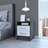 Eter Nightstand, Superior Top, Two Drawers and Open Shelf-864444155