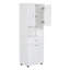 Armoire de rangement supérieure avec panier à linge inclinable-1392636693