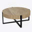 Table basse ronde, table basse cylindrique Handcraft