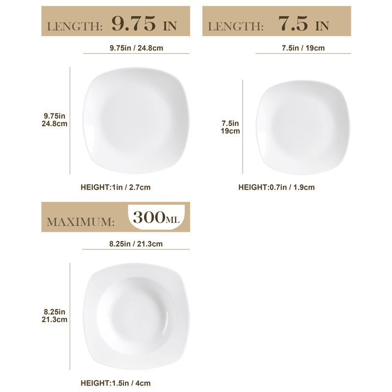  18 Piece Dessert Set, Service for 6